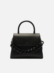 Bolsa Satchel Preta Arezzo Iara Média
