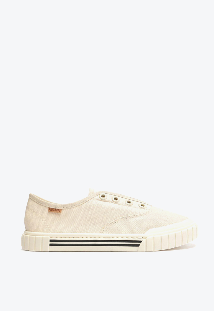 Tênis Slip On Branco Anacapri Lona Alê