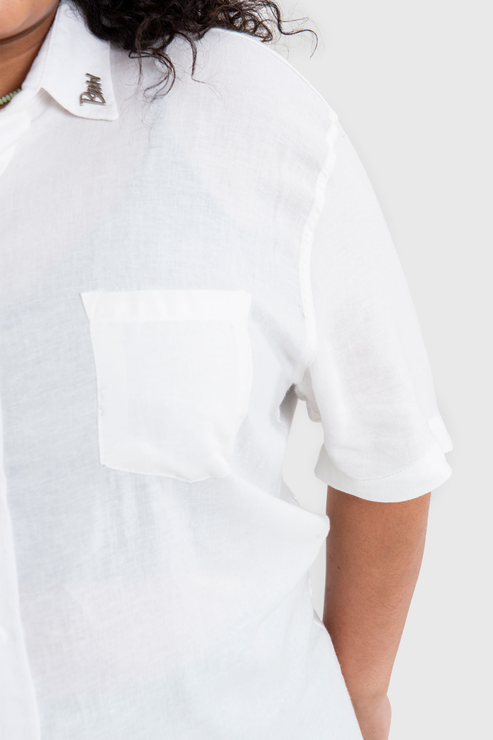 Camisa Off-White Baw Linen