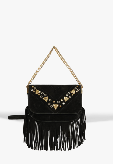 Bolsa Tiracolo Mally Pequena Preta | ZZ MALL