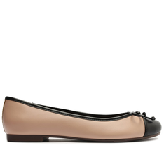 Sapatilha Rosa Anacapri Blush Biqueira Preta