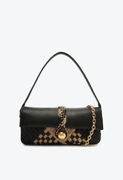 Bolsa Tiracolo Preta Schutz Média Paige Couro