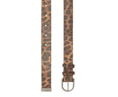 Cinto Fivela Ilhós Animal Print