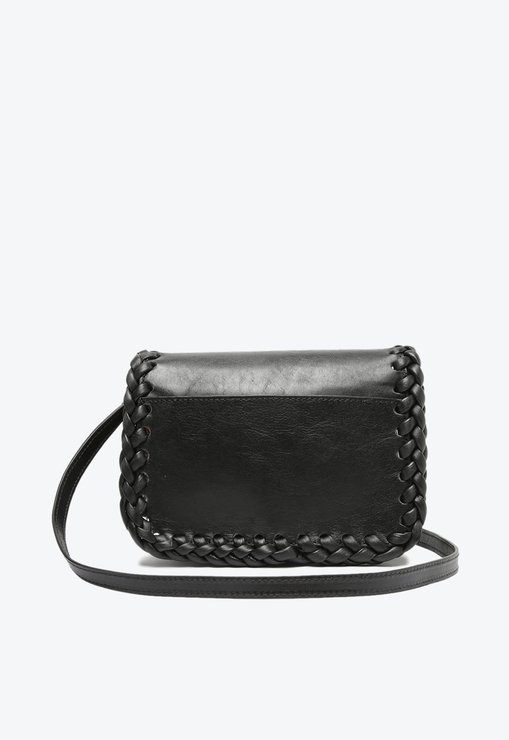BOLSA TIRACOLO PRETA SCHUTZ PEQUENA ALISHA COURO