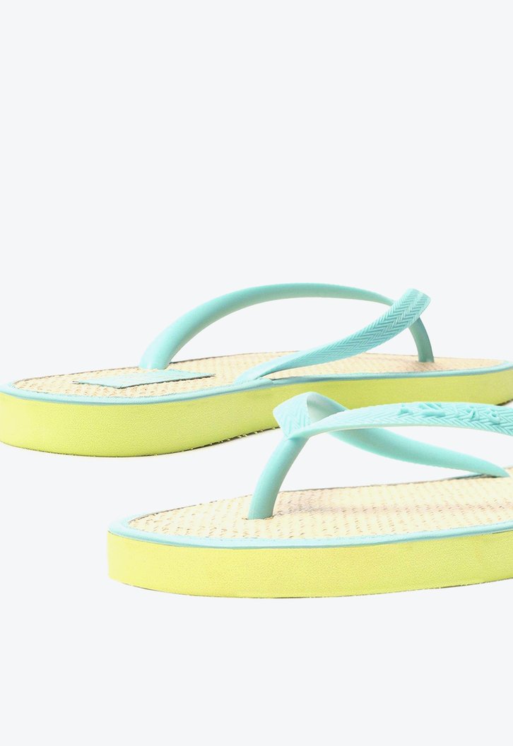 Chinelo De Dedo Amarelo Brizza  Capri Jelly Bico Redondo