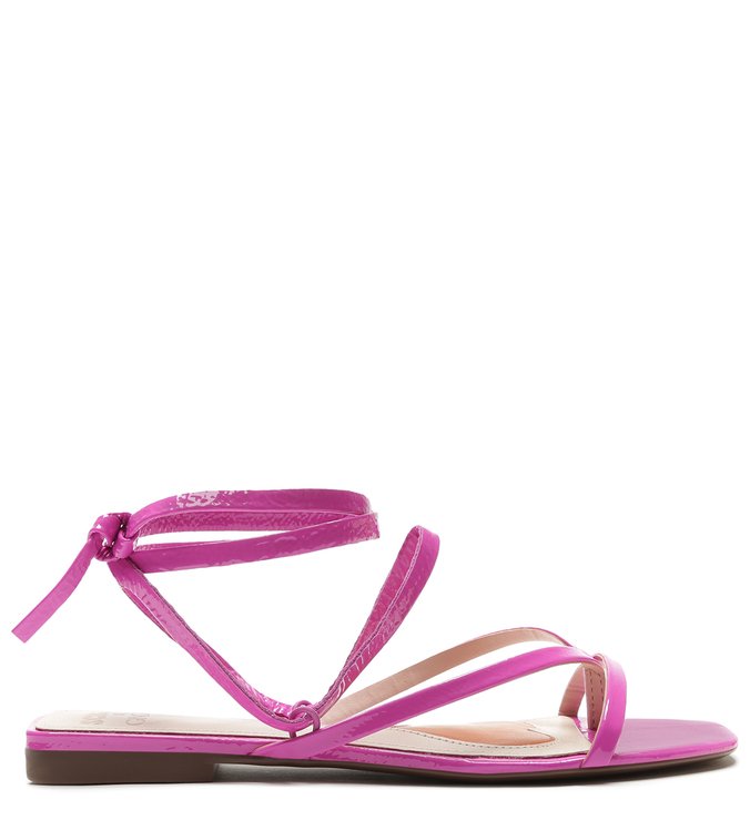 Sandália Rasteira de X Schutz Logo Preta | Schutz