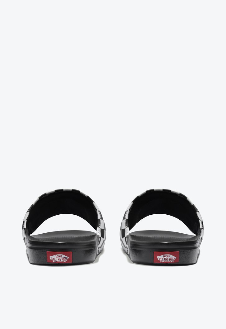 Chinelo Slide-On La Costa Checkerboard True White Black