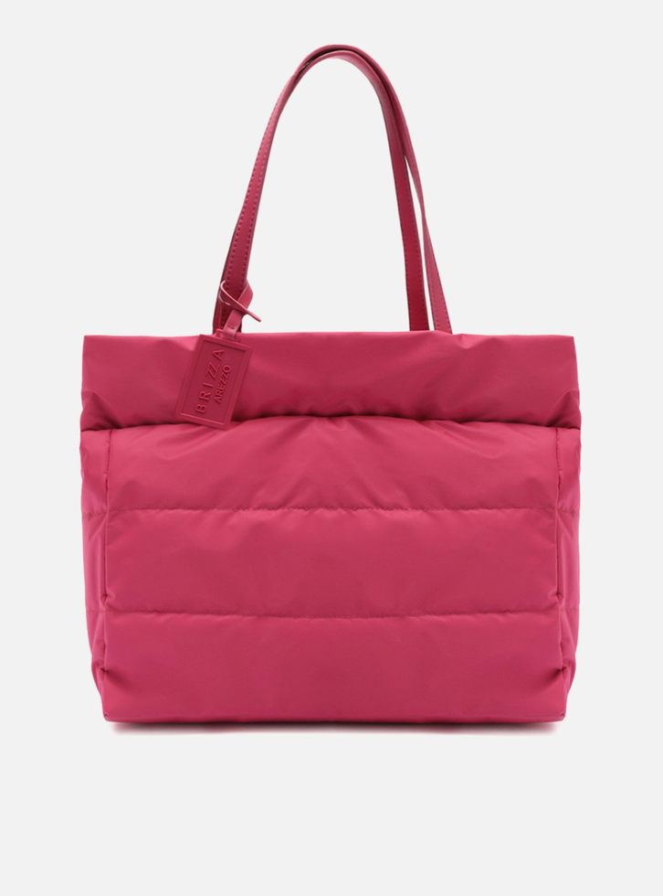 Bolsa Shopping Rosa Brizza Nylon Gigi Grande