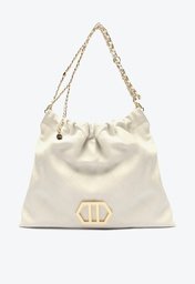 Bolsa Hobo Branca Arezzo Couro Ester Grande