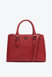 Bolsa Tote Vermelha Anacapri Média Cápsula Metal