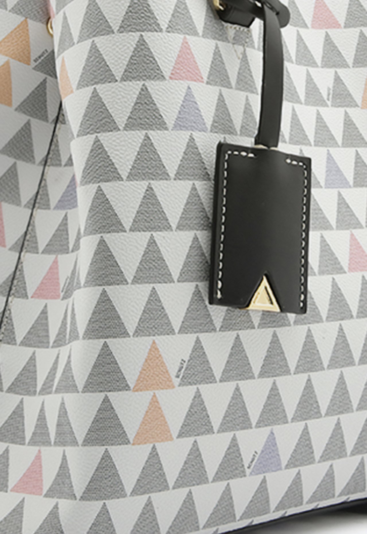 Bolsa Shopping Branca Schutz Triangle