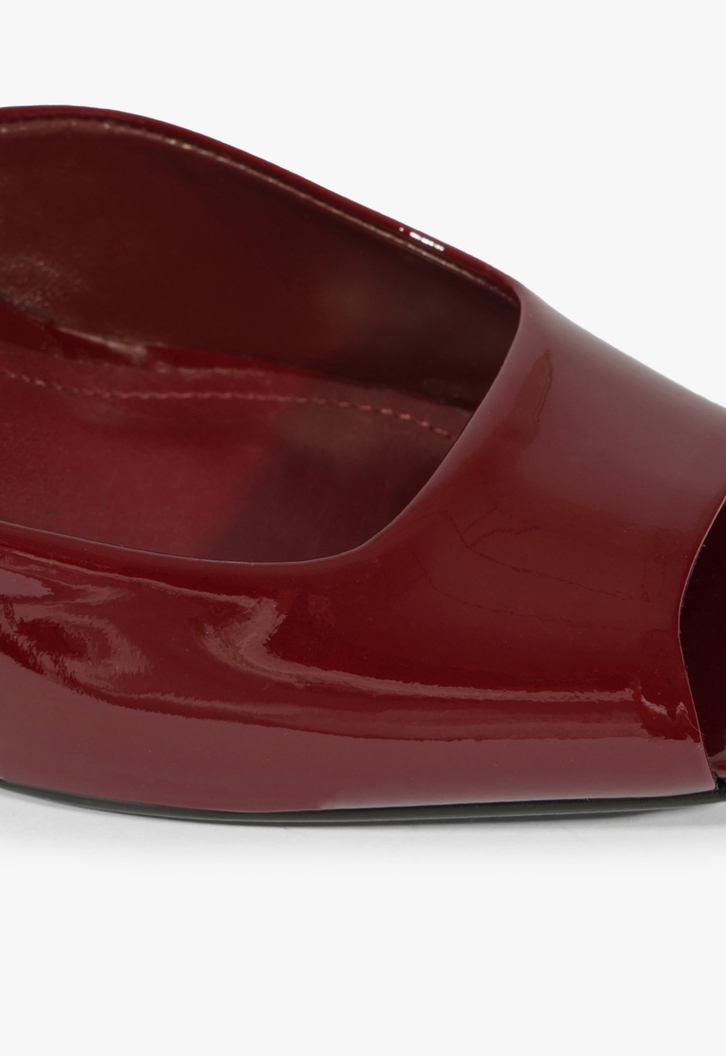 Tamanco Estella Mule Couro Vermelho