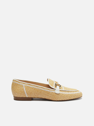 Mocassim Natural Branco Arezzo Tramado Bridão