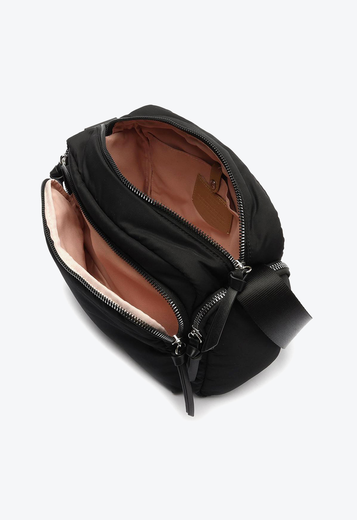 Bolsa Tiracolo Preta Arezzo Nylon Média Bolso