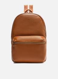 Mochila Marrom Arezzo Couro Grande Bolso Frontal