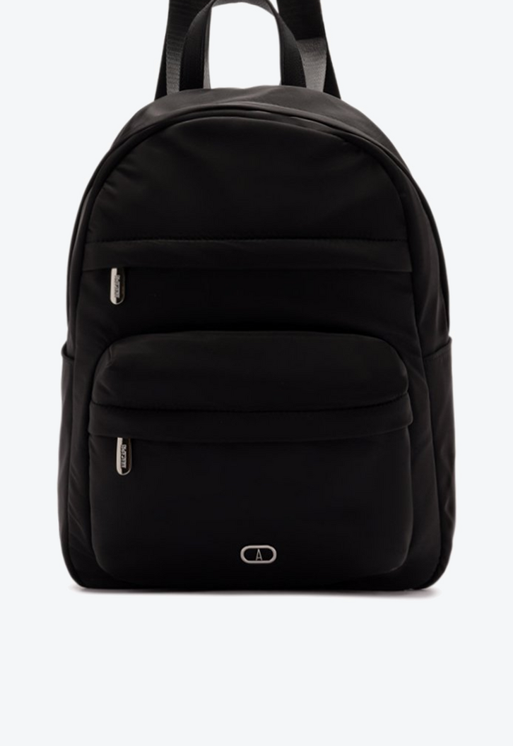 Mochila Grande Bolso Frontal Preta