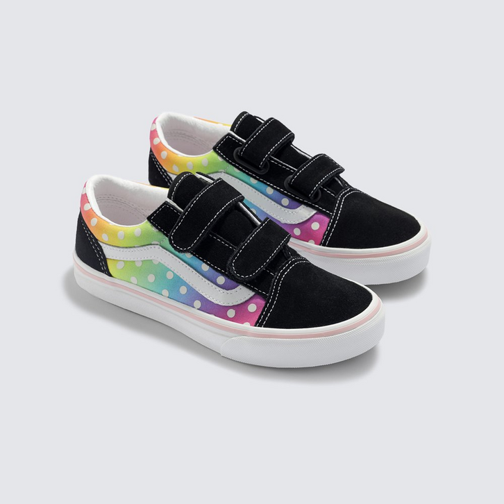 Tênis Old Skool Rainbow Glow Black Multi Infantil