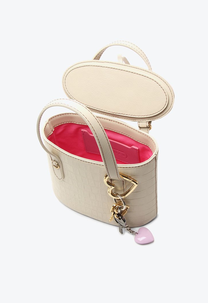 Bolsa Tiracolo Bege Vicenza Lolla Média