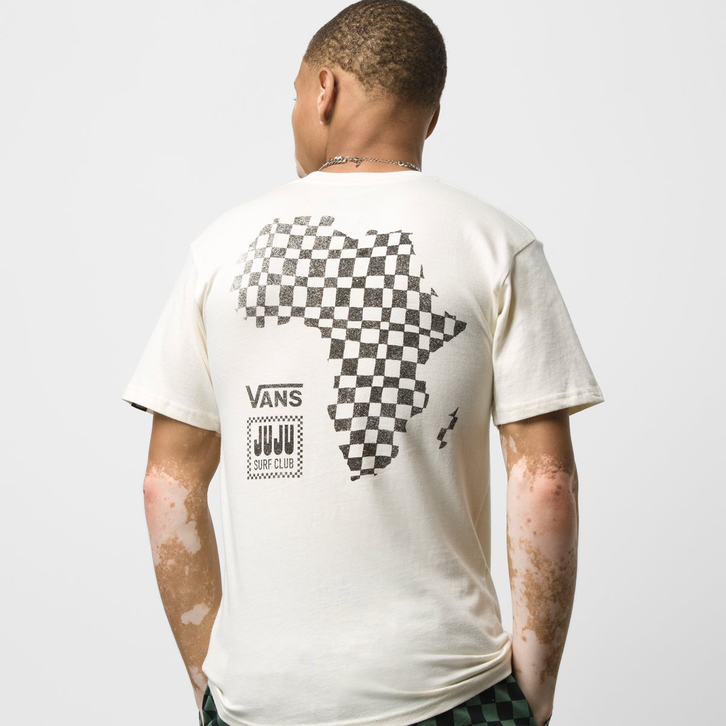Camiseta Vans Ss X Juju Surf Club Antique White