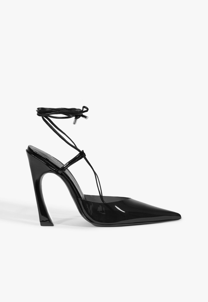 Scarpin Schutz Elyra Vinil Preto