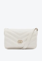 Bolsa Crossbody Branca Anacapri Pequena Matelassê Chevron