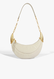 Bolsa Shoulder Goat Couro Branca