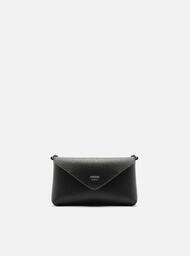 Bolsa Tiracolo Preta Arezzo Giorno Pequena Envelope