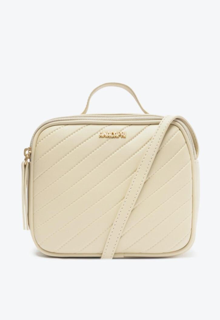 Crossbody Quadrada Branca Média