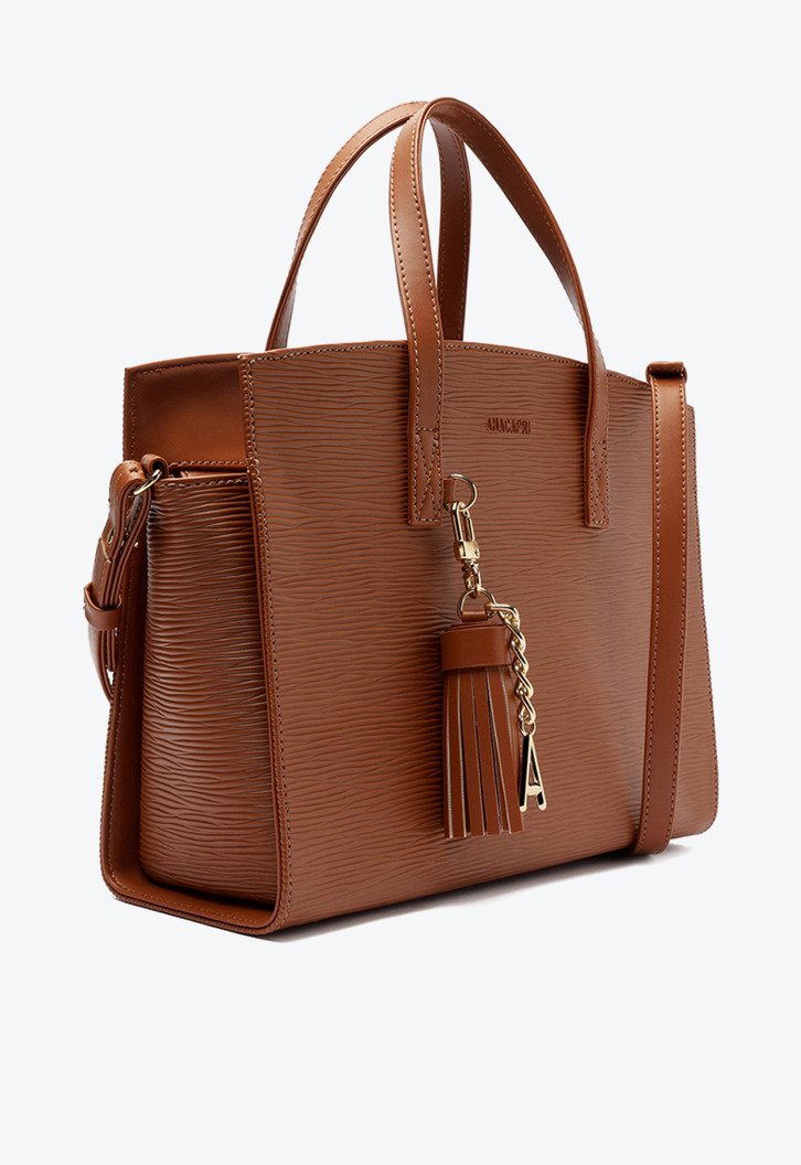 Bolsa Tote Grande Barbicacho Marrom