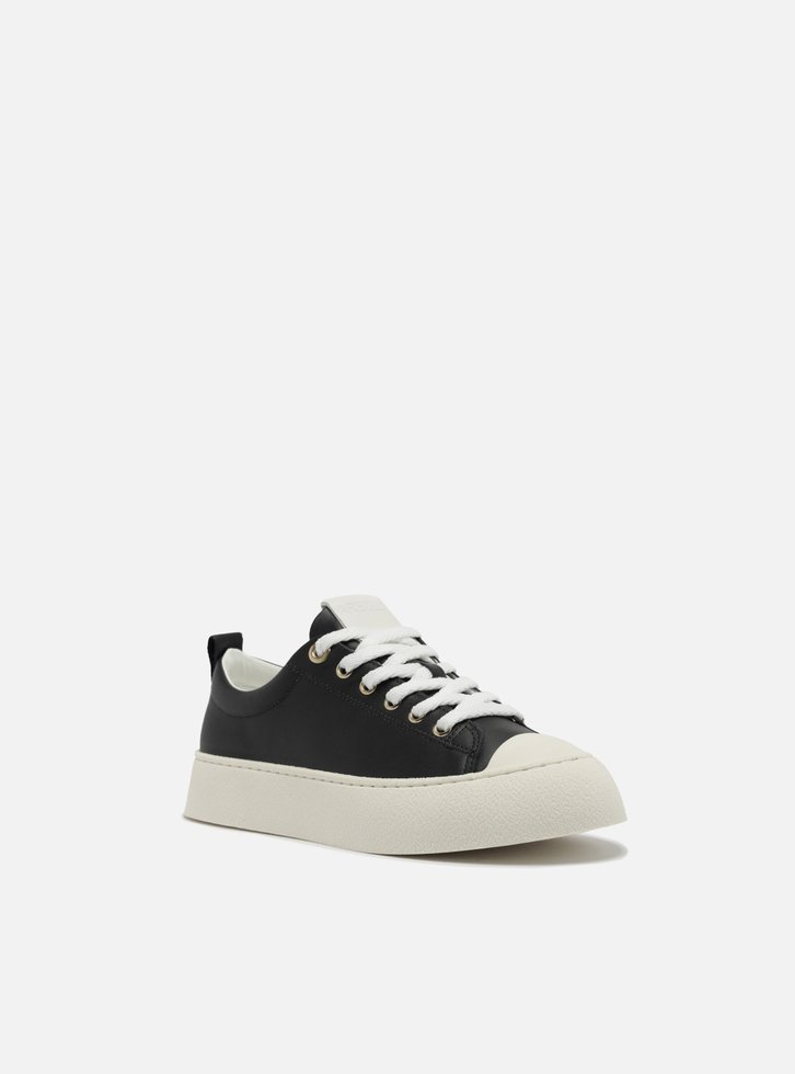 Tênis Casual Preto Arezzo Couro Amarração