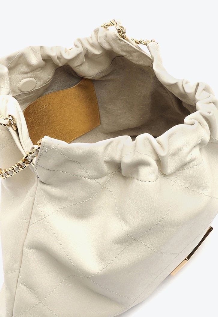Bolsa Hobo Branca Arezzo Couro Ester Grande
