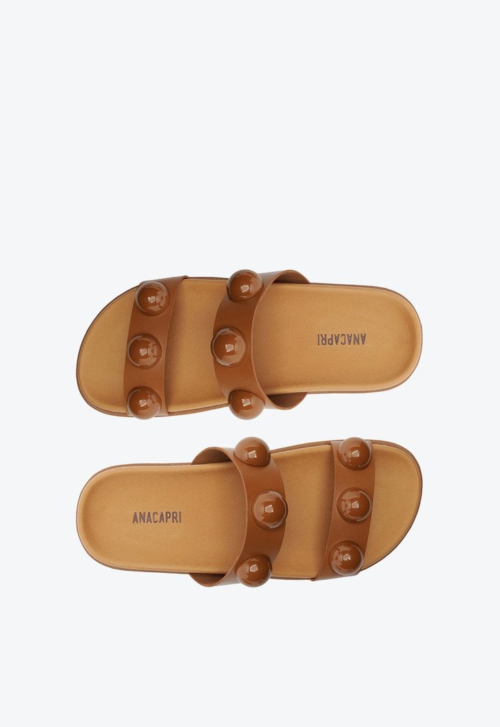 Papete Esferas Couro Marrom