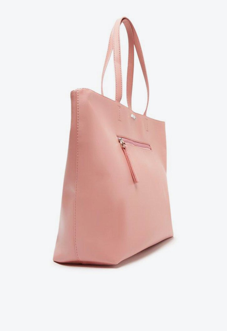 Bolsa Shopping Rosa Anacapri Zíper Grande