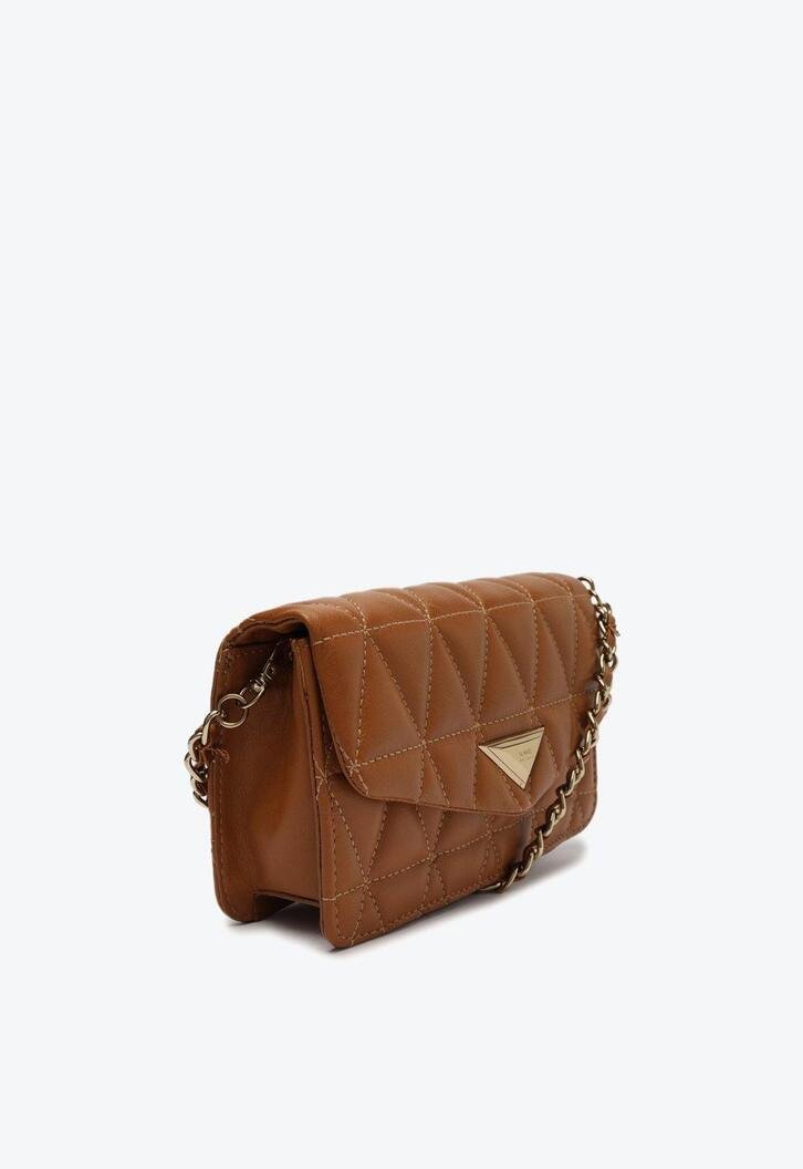 Bolsa Pequena Tiracolo 944 Matelassê Marrom