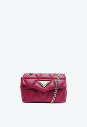 Bolsa Roxa Schutz Shoulder Couro Pequena