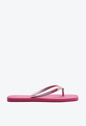 Chinelo de Dedo Bico Quadrado Rosa