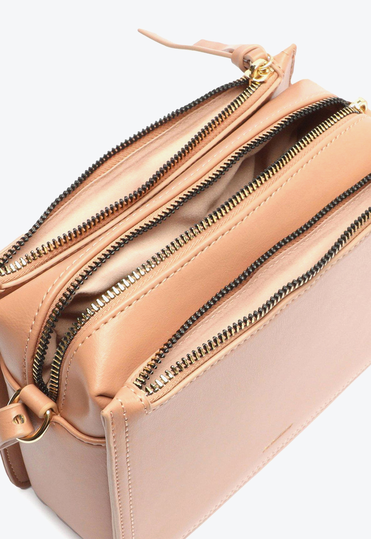 Bolsa Tiracolo Rosa Arezzo Pequena Quadrada