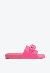 Rasteira Slide Rosa Neon Anacapri Corrente
