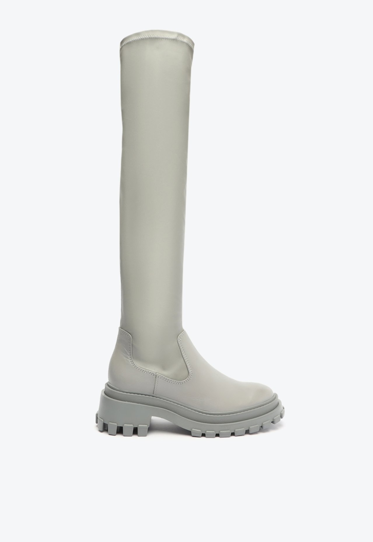 Bota Cinza Schutz Over The Knee Tratorada Kendy Up