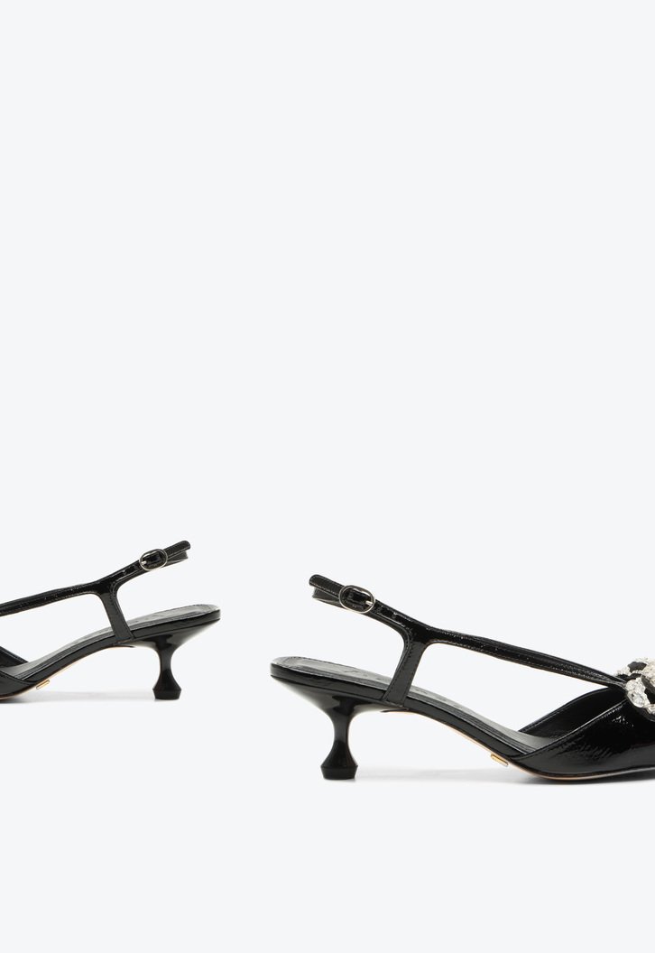 Slingback Servia Preto