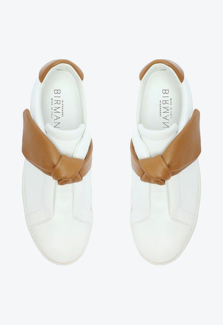Asymmetric Clarita Sneaker Leather Cognac