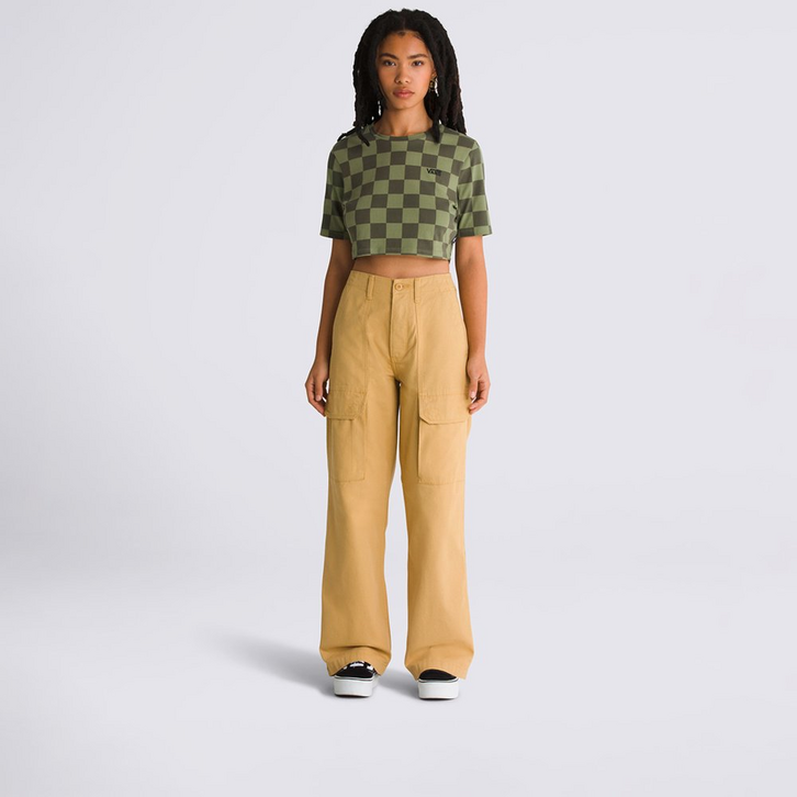 Calça Arroyo Wide Leg Cargo Pant Seasonal Hero: Authentic Pig Suede Gum Antelope