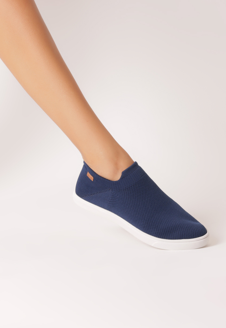 Tênis Slip On Azul Anacapri Knit Mono