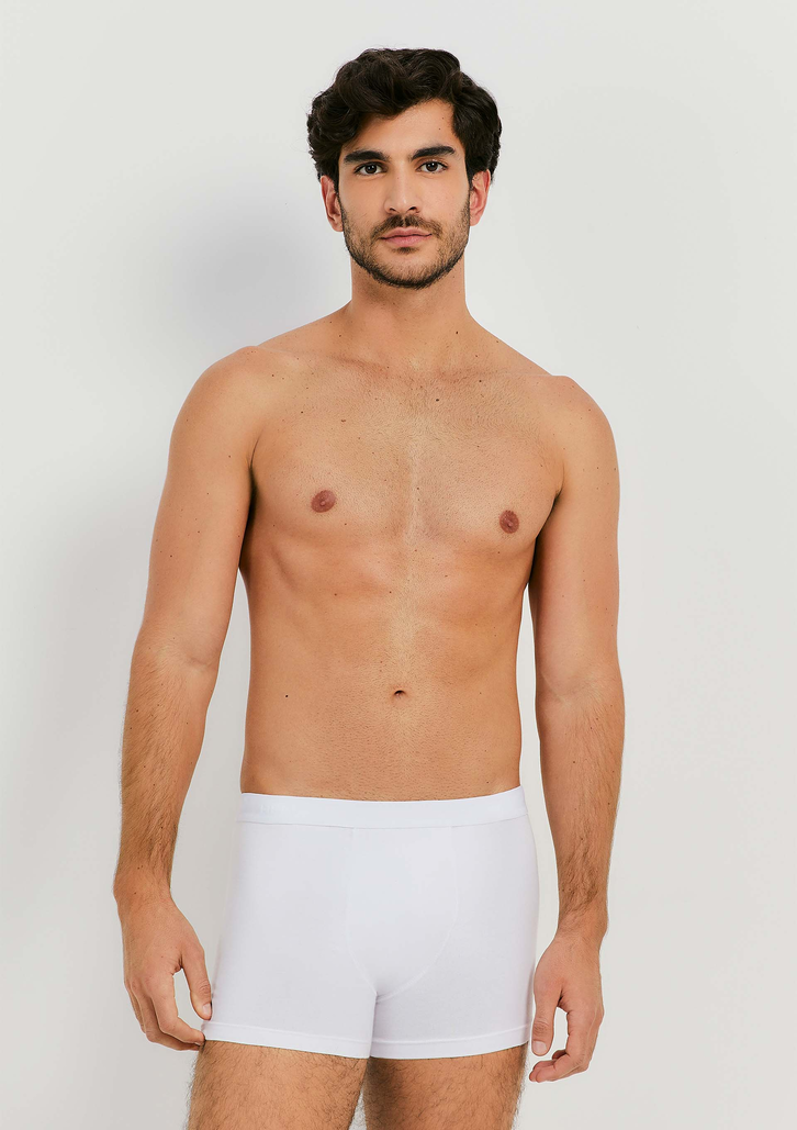 Kit 3 Cuecas Boxer Branca Hering Em Malha