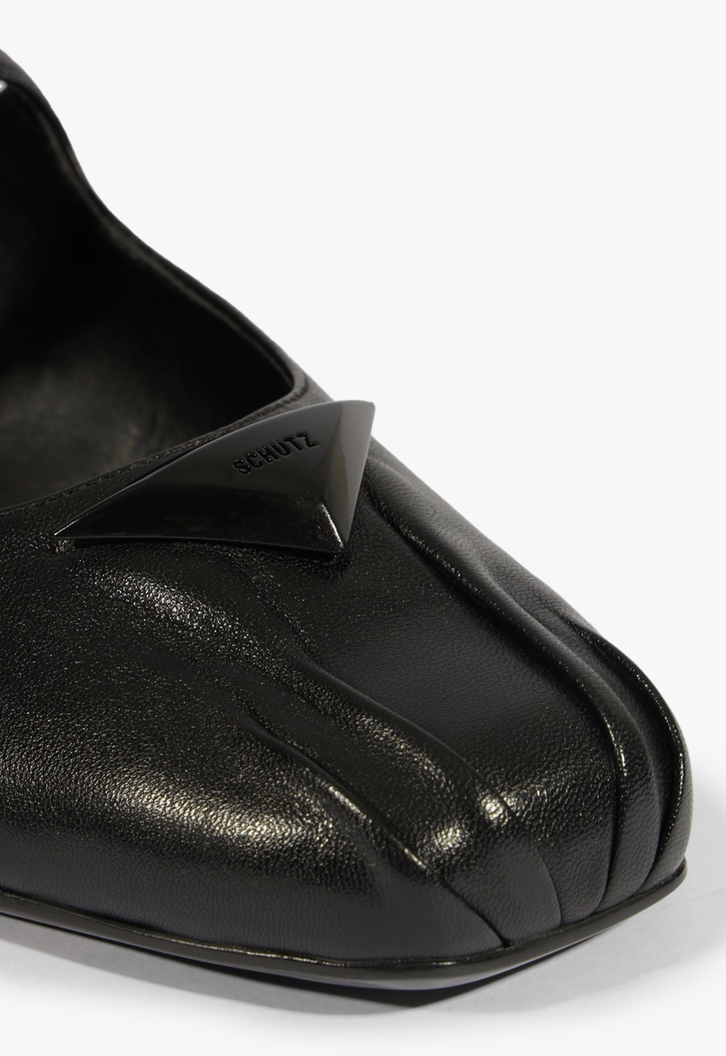 Sapatilha Hint Ballerinas Couro Preta