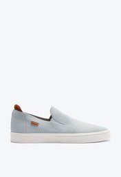 Tênis Slip On Knit Riscado Azul