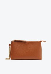 Necessaire Chaveiro Corrente Marrom