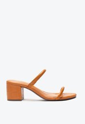 Sandália Mule Arc Minimal Laranja