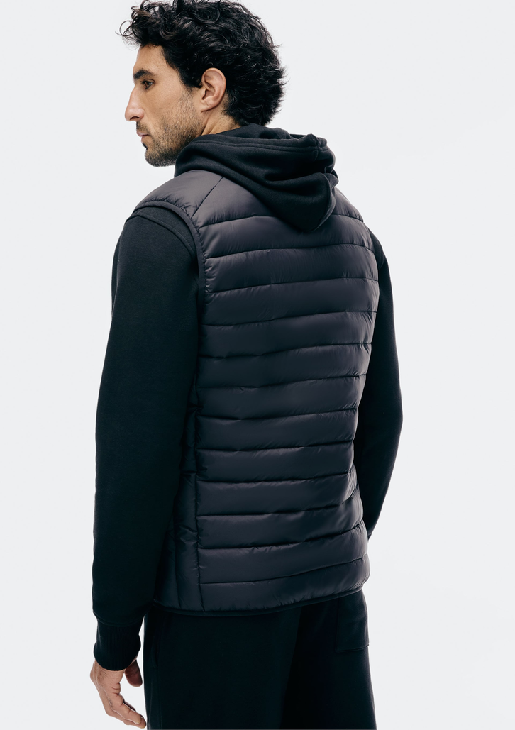 Colete Básico Preto Hering Puffer Comfort