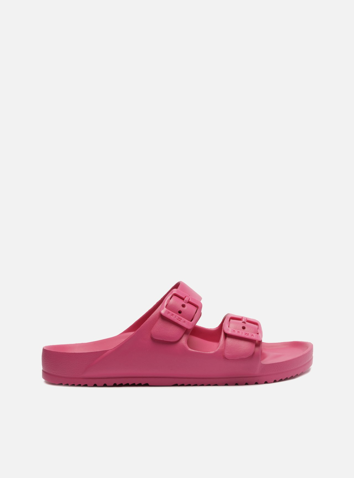 Slide Rosa Pink Flatform Tiras Brizza